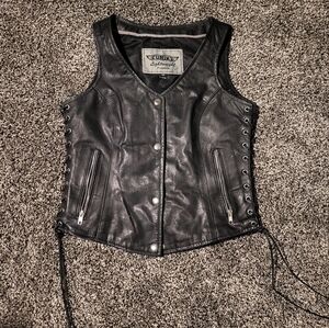 Leather vest